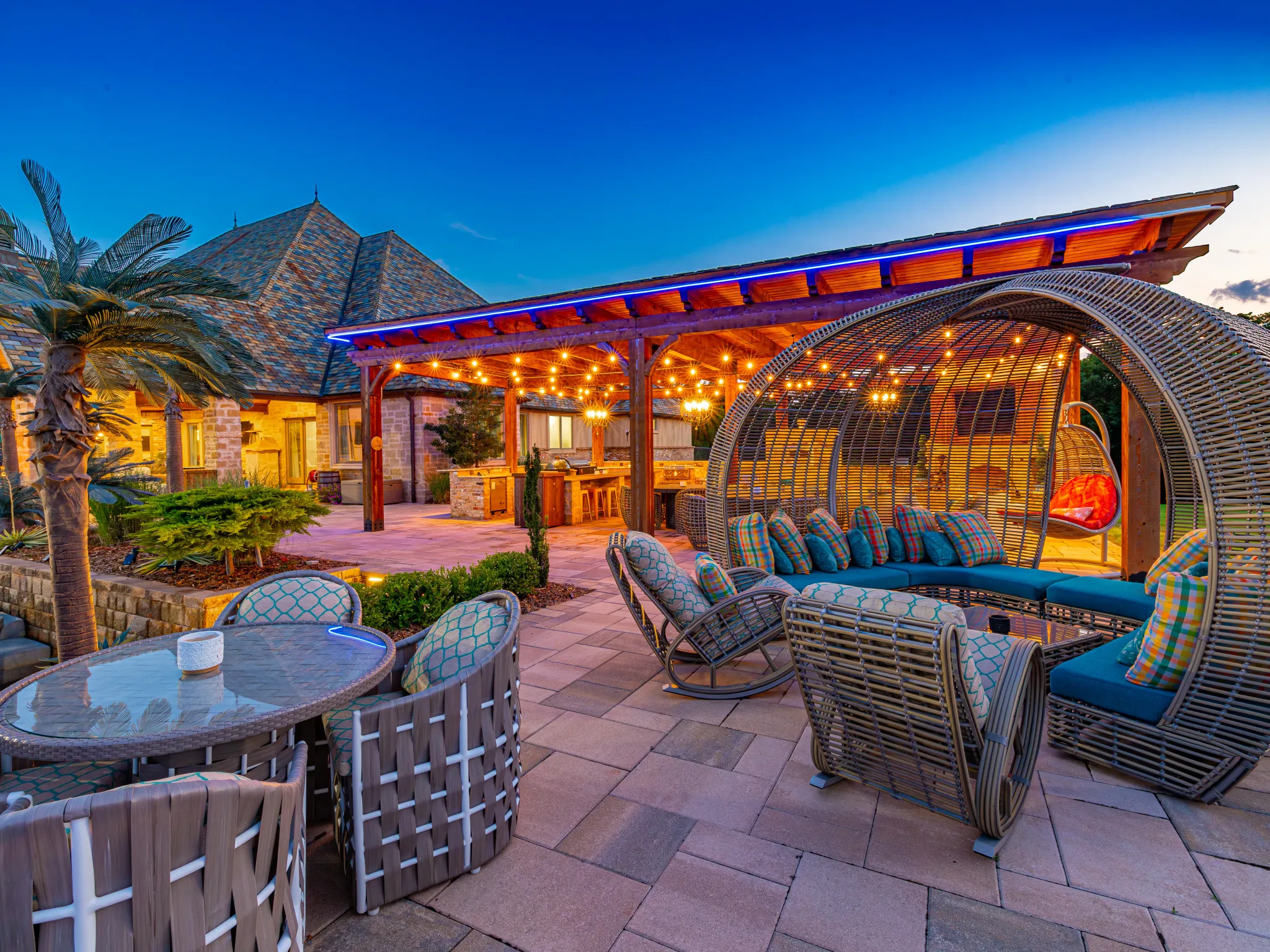 Inside the estate at 36 Acres OKC — luxury interior