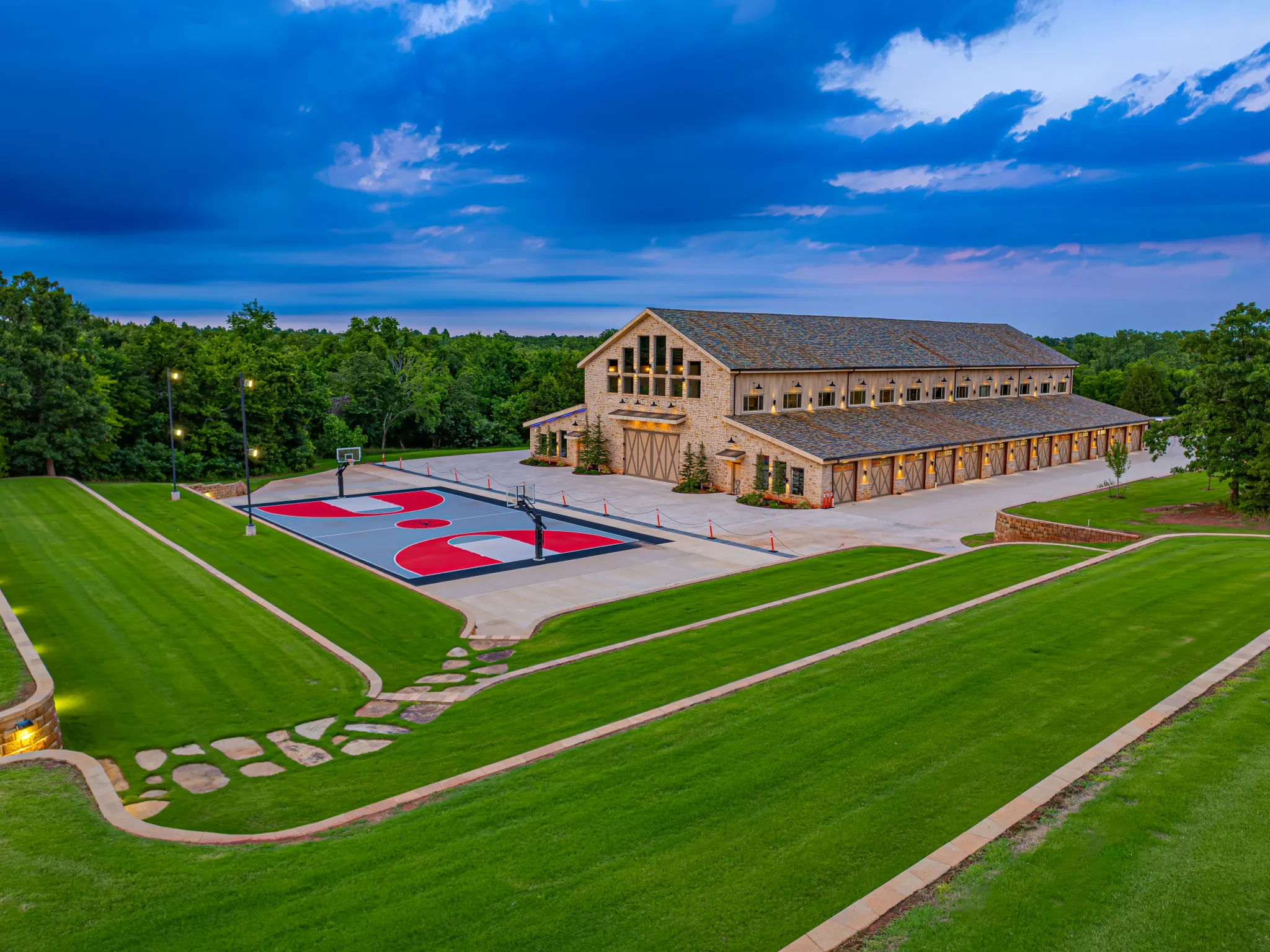 Ceremony on the lawn at 36 Acres OKC