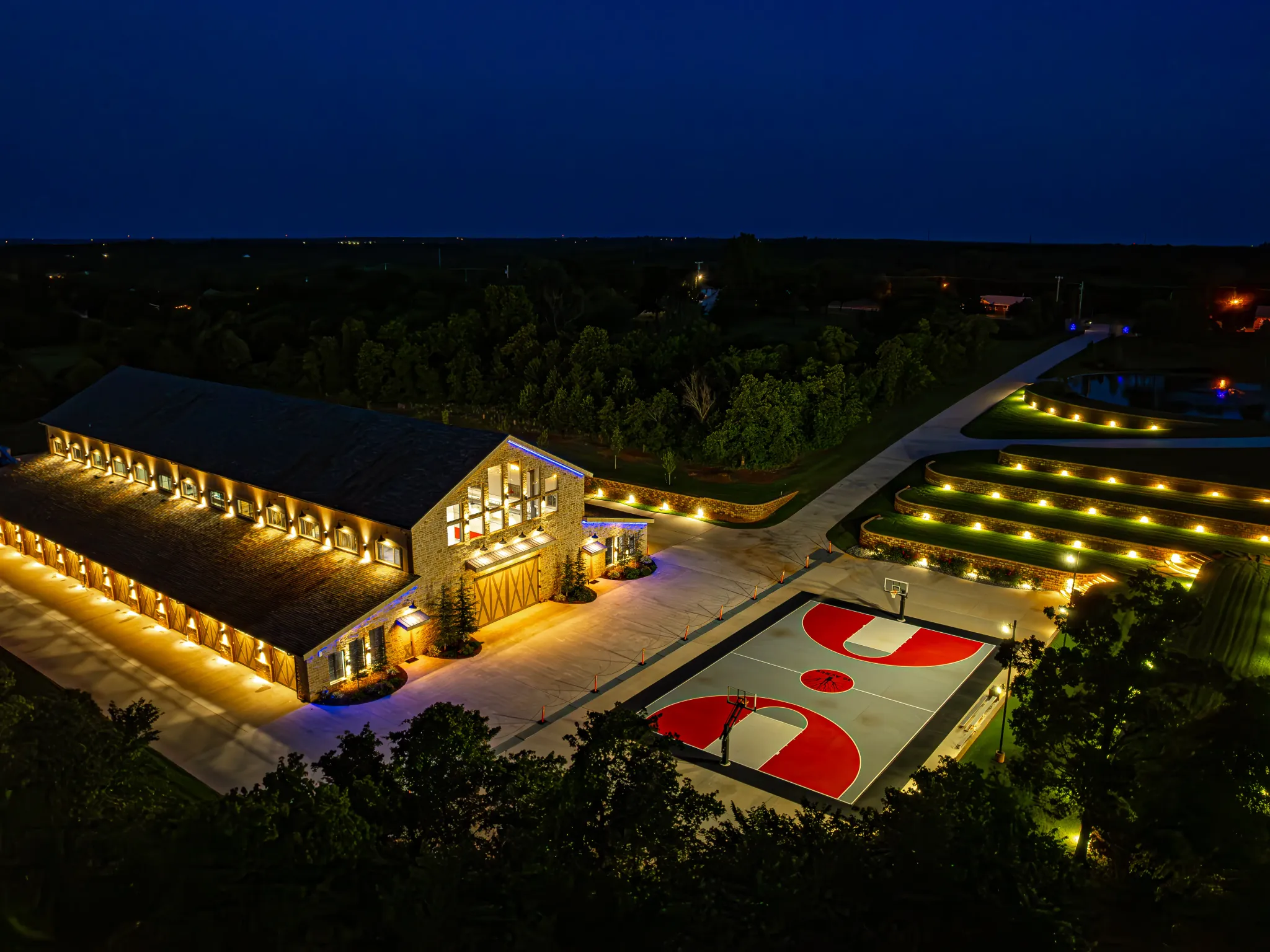 The Barn at 36 Acres OKC — reception in full swing