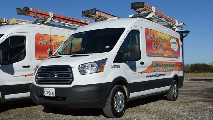 Fresh Air HVAC service truck