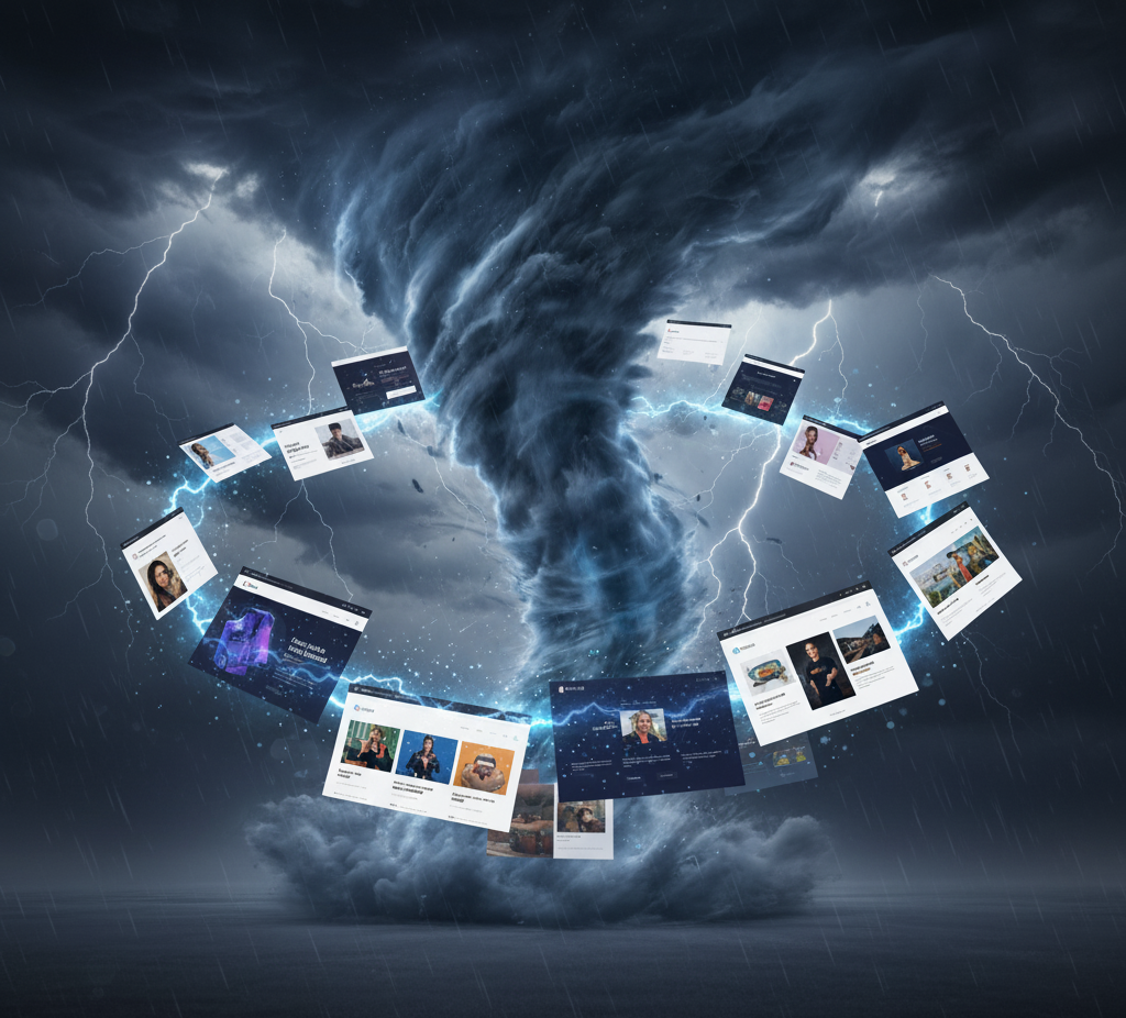 PageStorm AI-powered landing page builder interface